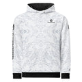 Fanatic Angler Halcyon White Hoodie – premium fishing hoodie with branding