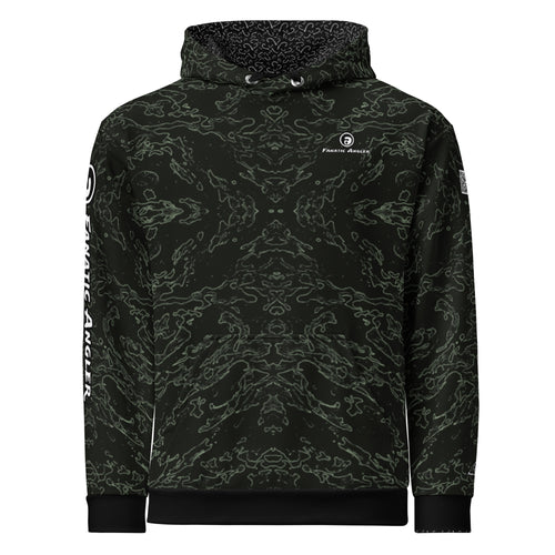 Fanatic Angler Diatom Green Hoodie – premium fishing hoodie with branding