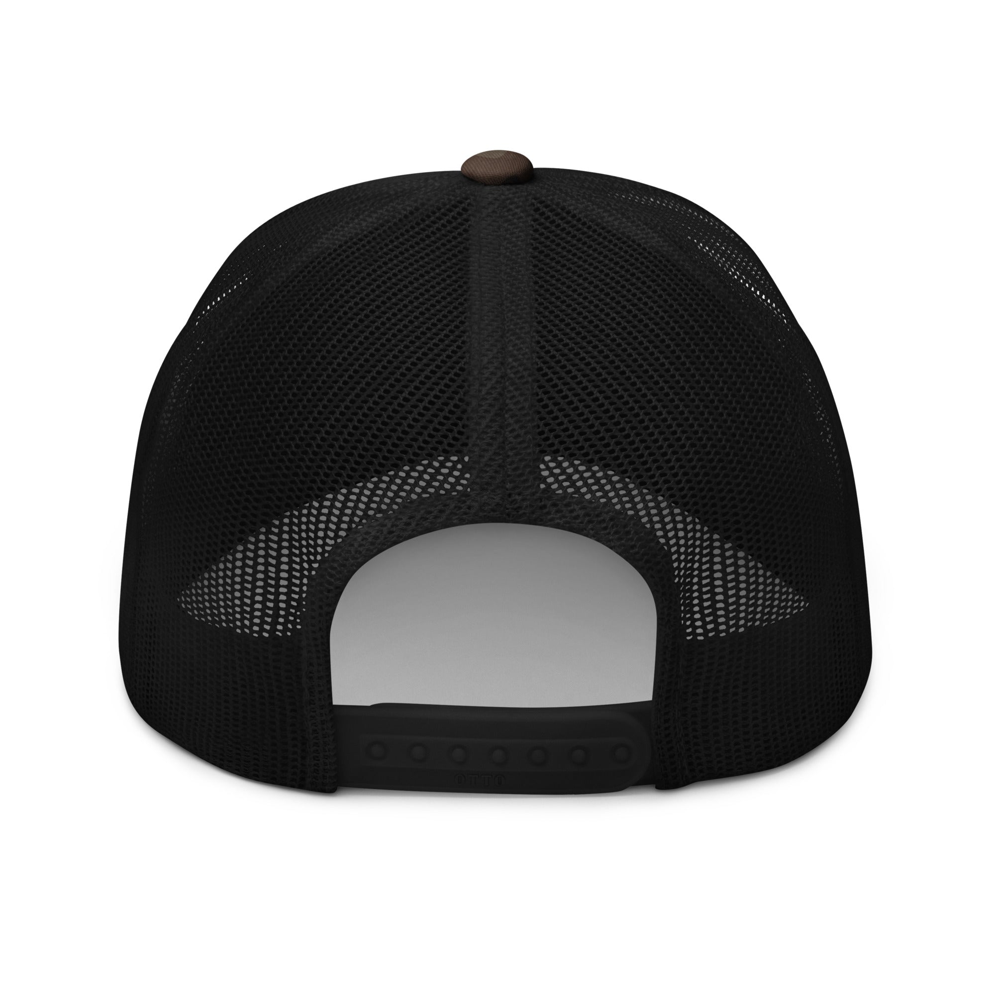 Fanatic Angler Creek Shadow Mesh Cap – premium fishing mesh cap with embroidered branding back view
