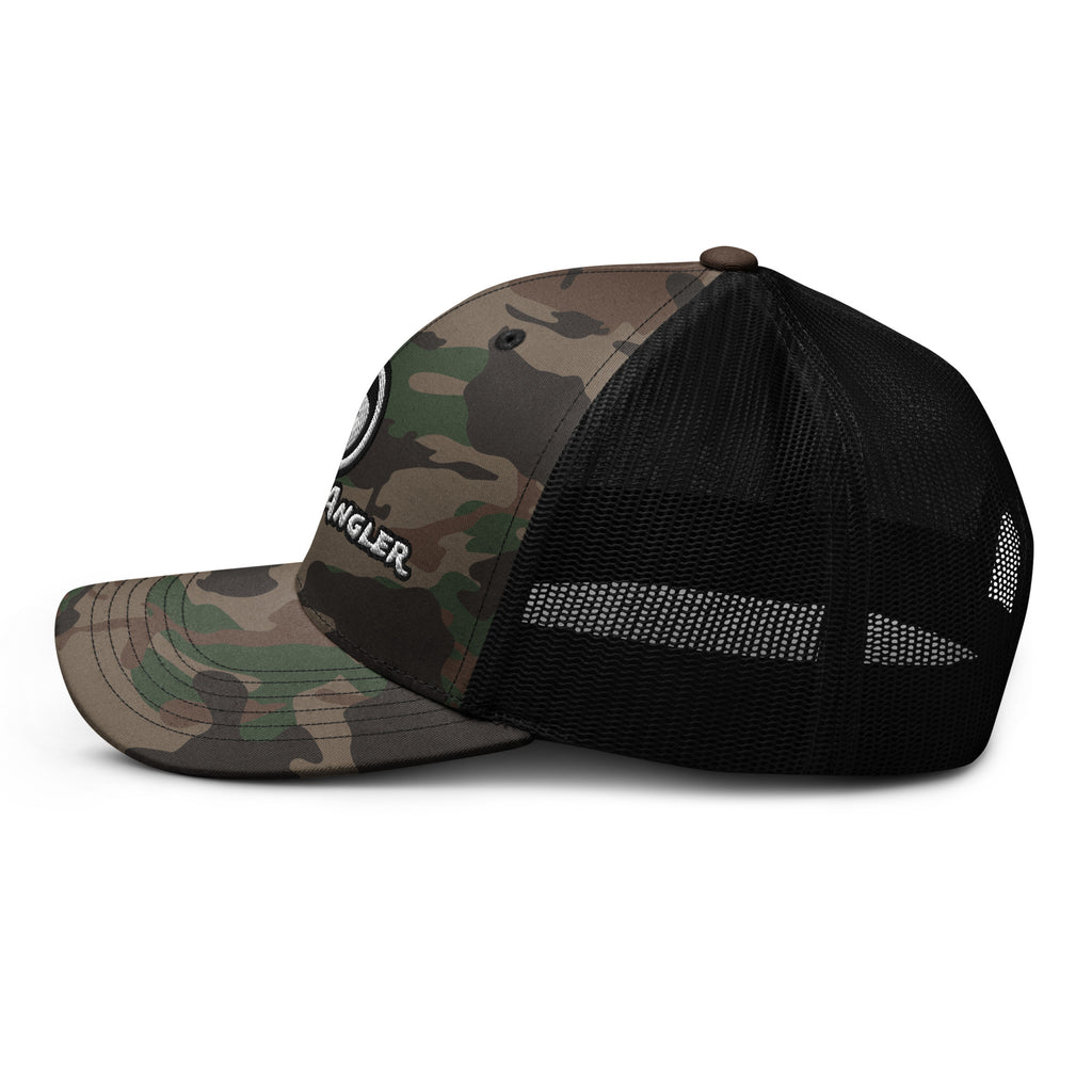 Fanatic Angler Creek Shadow Mesh Cap – premium fishing mesh cap with embroidered branding side view