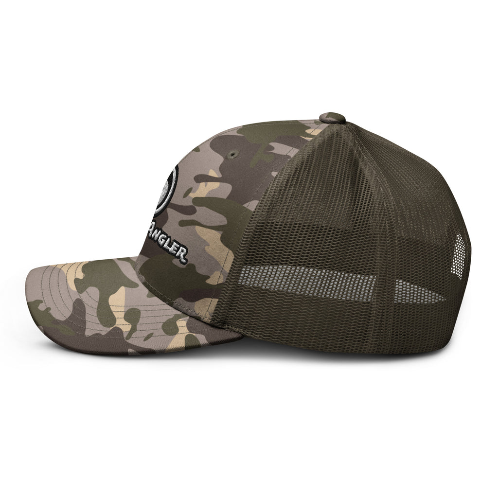 Fanatic Angler Mellow Marsh Mesh Cap – premium fishing mesh cap with embroidered side view
