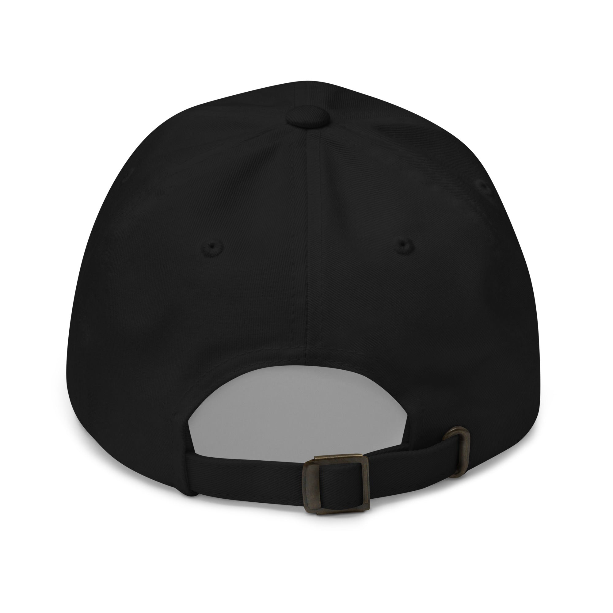 Fanatic Angler Original Ridge Black Cap – premium fishing cap with embroidered branding back view