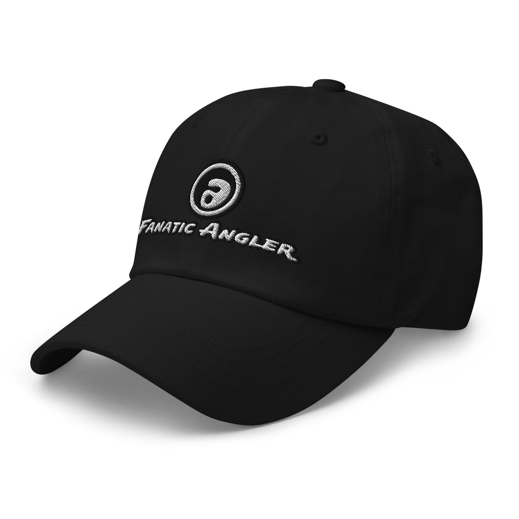 Premium fishing cap – front view – Fanatic Angler edition