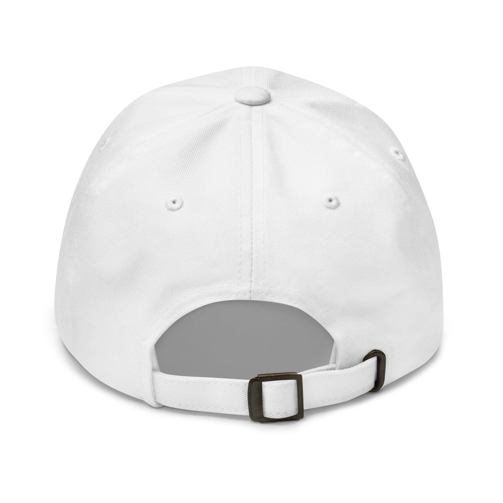Fanatic Angler Original Cumulus White Cap – premium fishing cap with embroidered branding back view