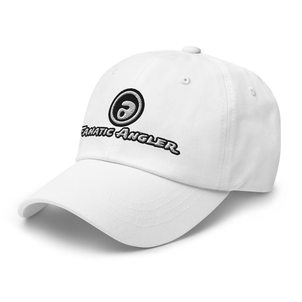 Premium fishing cap – front view – Fanatic Angler edition