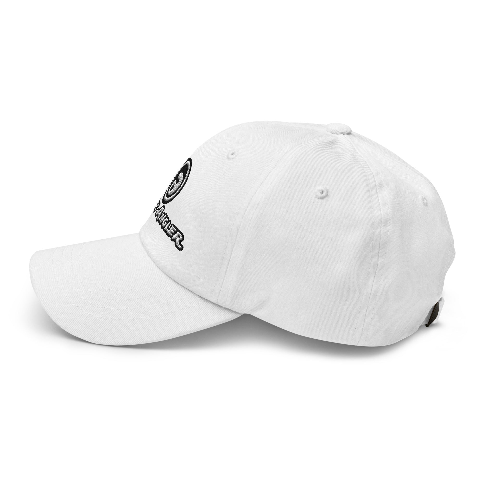 Fanatic Angler Original Cumulus White Cap – premium fishing cap with embroidered branding side view