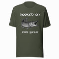 Hooked on Esox lucius (northern pike) – Predator Green Tee