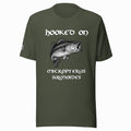 Hooked on Micropterus salmoides (largemouth bass) – Predator Green Tee