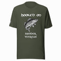 Hooked on Sander vitreus (walleye)– Predator Green Tee