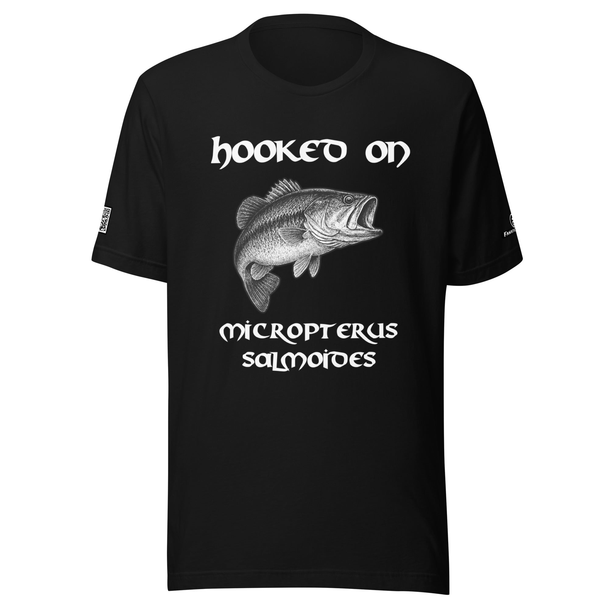 Premium fishing t-shirt – front view – Hooked On edition