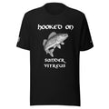 Premium fishing t-shirt – front view – Hooked On edition