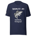 Premium fishing t-shirt – front view – Hooked On edition